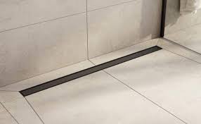 What are the different types of linear shower drains